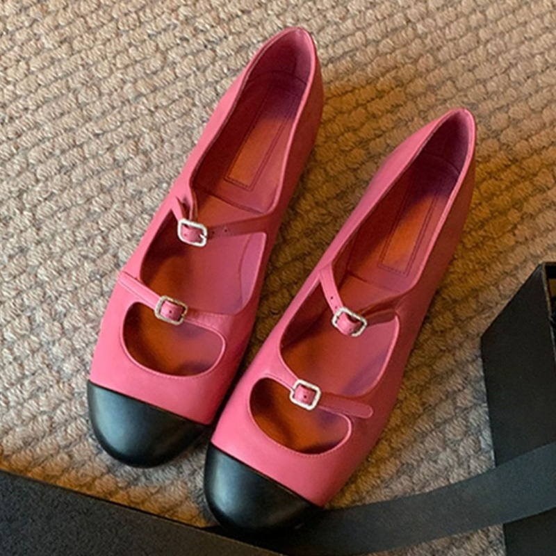 Women'S Fashion Shoes - Eleganckie baleriny Mary Jane damskie z