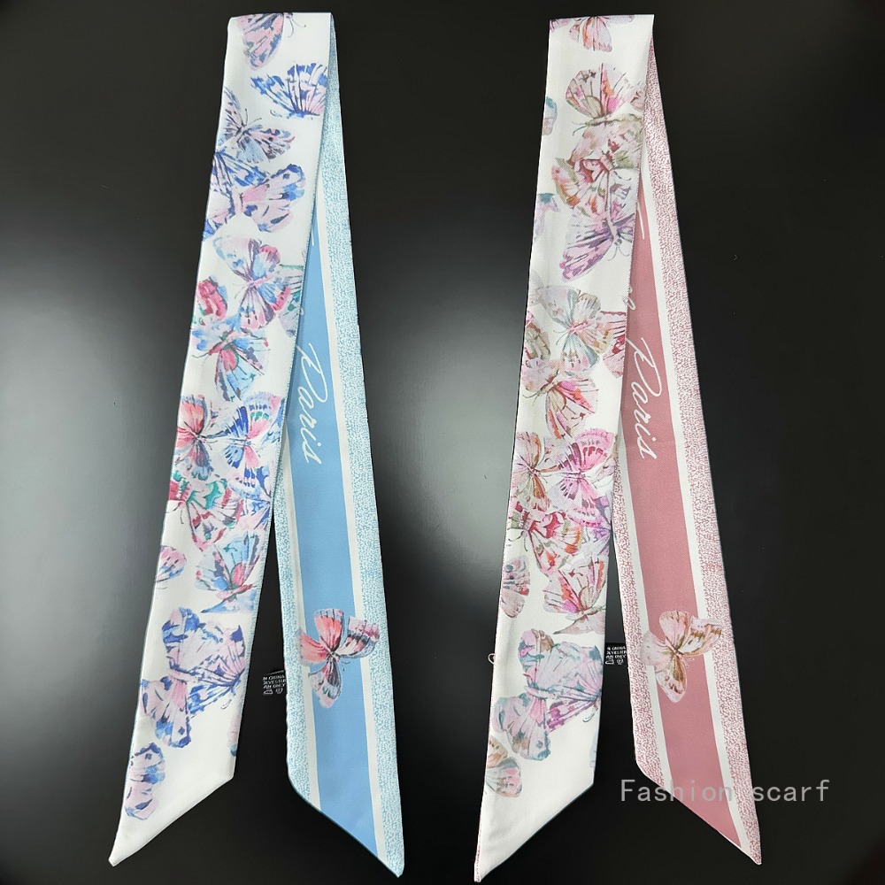 Women Fashion Necktie - Lekki szalik w kwiaty damskie letnie