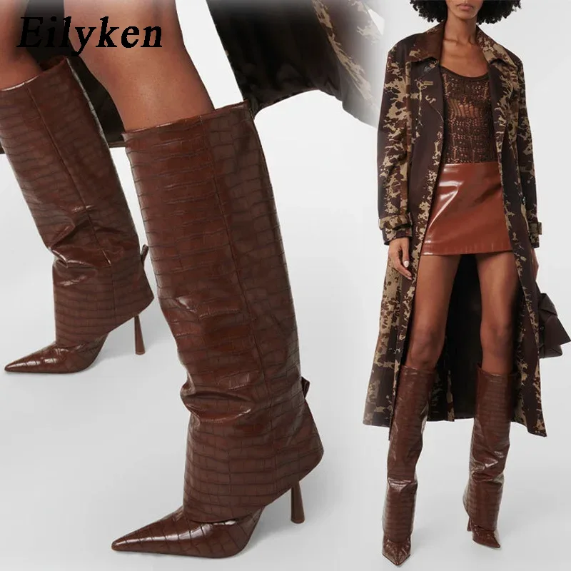 Women'S Fashion Knee High Boots - Eilyken 2027 Jesienno-Zimowe Damskie Kozaki do