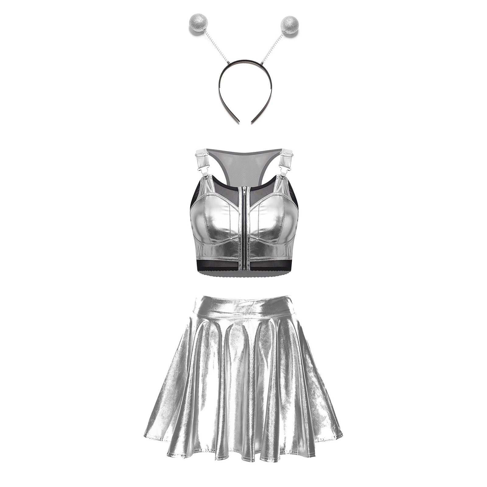 Damski metaliczny, błyszczący  – Women'S Fashion Vest Tops recenzja i cena