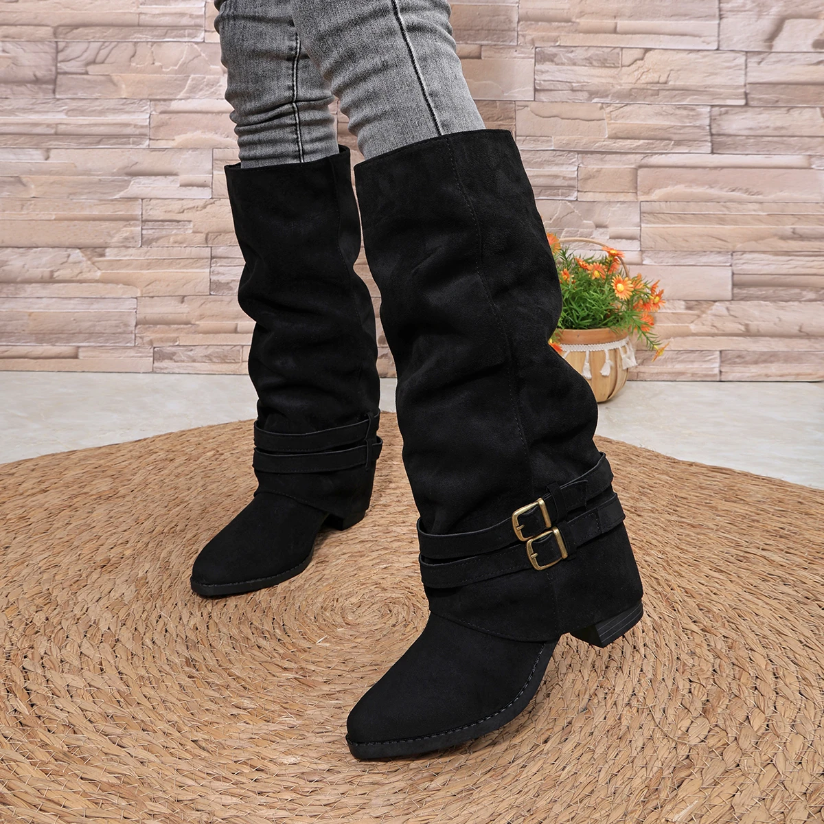 Wiosenno-jesienne, nowe, w sty – Women'S Fashion Knee High Boots recenzja i cena