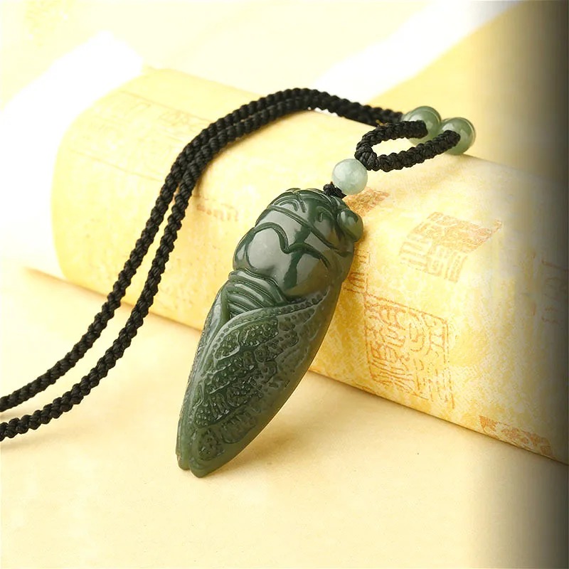 Naturalny Hetian Jade cykada w – Women'S Fashion Jewellery recenzja i cena