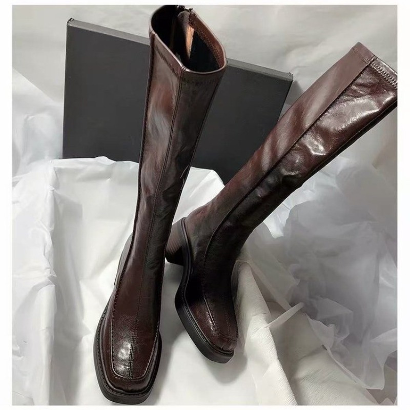 Damskie długie buty z okrągłym – Women'S Fashion Knee High Boots recenzja i cena