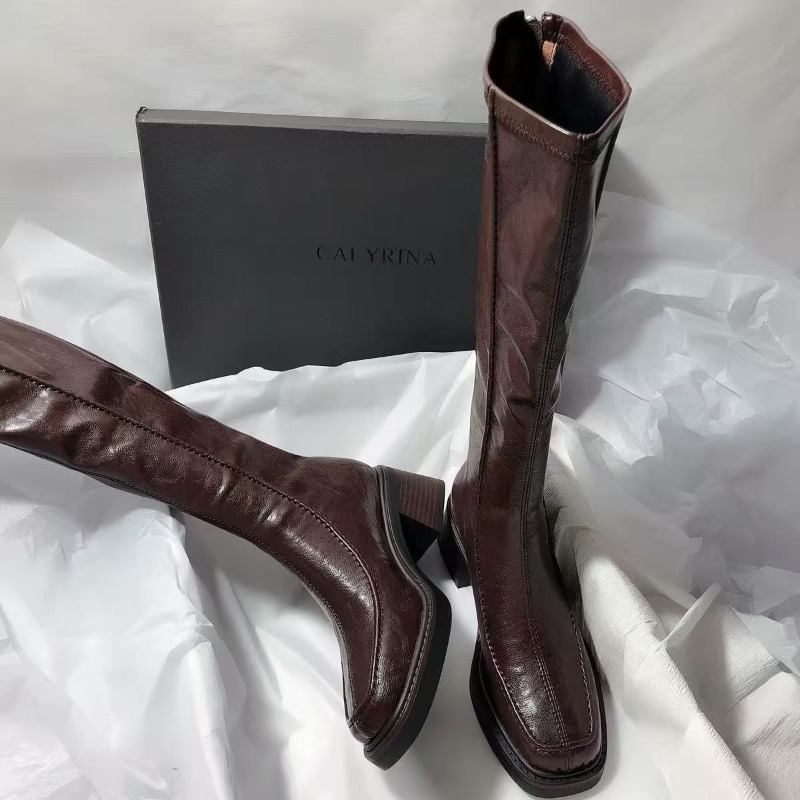 Damskie długie buty z okrągłym – Women'S Fashion Knee High Boots recenzja i cena