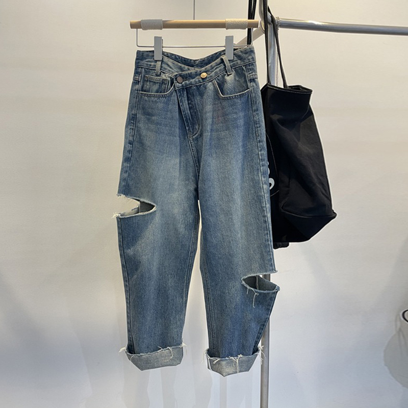 Letnie damskie podarte jeansy  – Women'S Fashion Korea recenzja i cena
